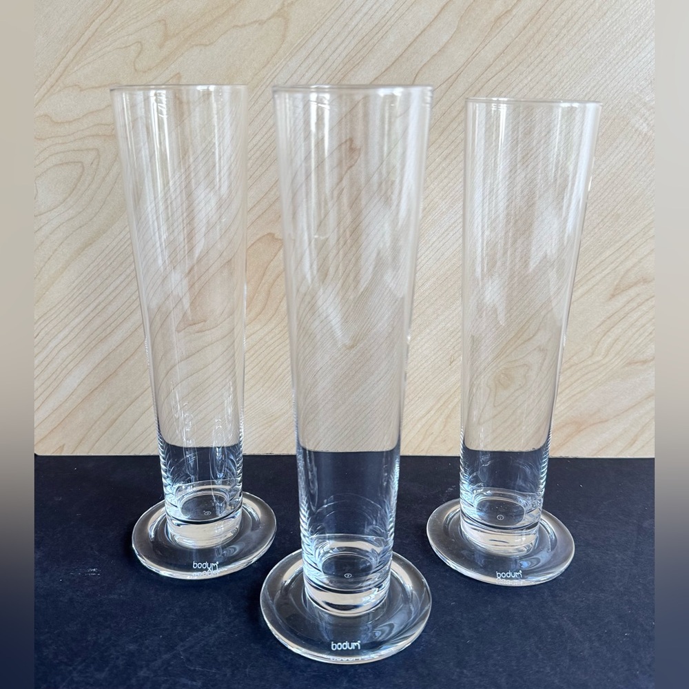 (Set/3) Bodum Bistro 13oz Beer Pilsner Glasses